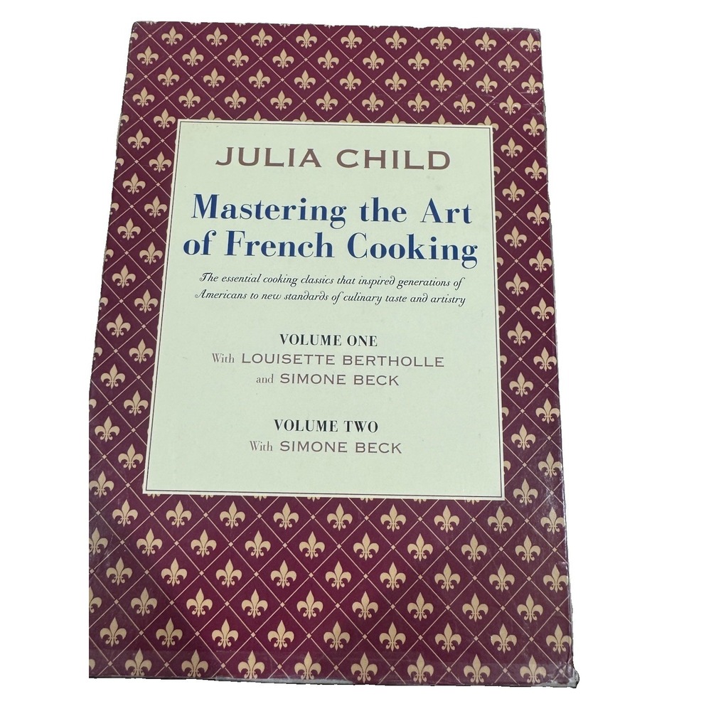 Julia Child Mastering the Art of French Cooking Vol 1 & 2 Boxed Set Hardcover